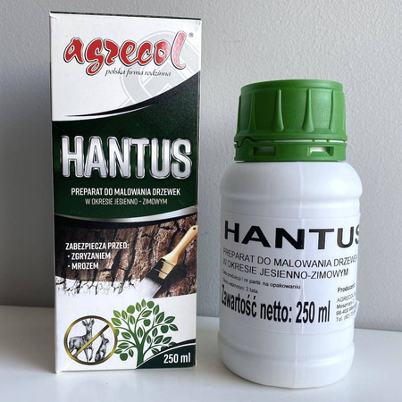 Hantus 2w1 – Do Bielenia Drzew i Chroni Przed Podgryzaniem – 250 ml Agrecol