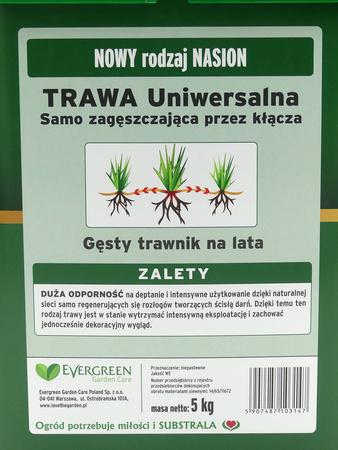 Trawa Samo Zagęszczająca – Uniwersalna – 5 kg Substral