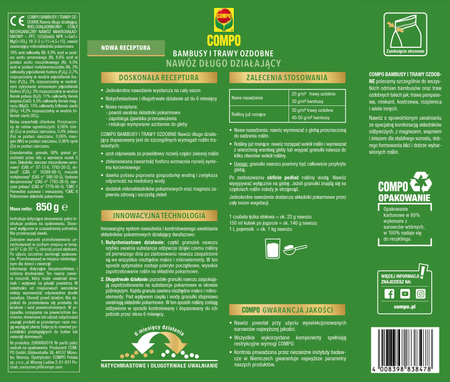 Nawóz do bambusów i traw długo działający Compo Bambusy – 850 g Compo