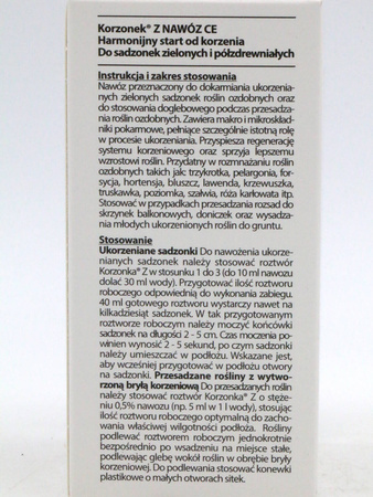 Korzonek Z ukorzeniacz do sadzonek zielonych – 30 ml Target