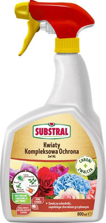 Kompleksowa Ochrona Spray na szkodniki i choroby – czarna plamistość róża, rdza, mączniak, mszyce, przędziorki, mączliki –  800 ml Substral