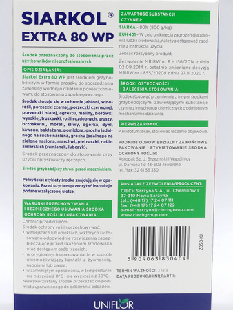 Siarkol Extra 80 WP – Grzybobójczy – 25 g Ziemovit