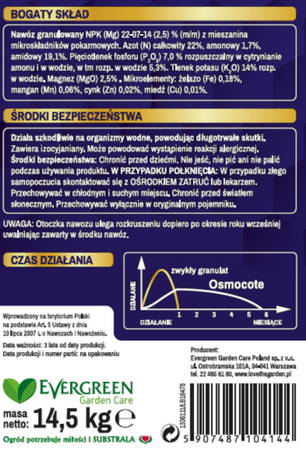 Osmocote 2w1 nawóz do ogrodu – długodziałający (6 miesięcy) – 14,5 kg Substral