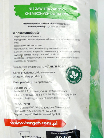 Nawóz do trawnika na bazie kompostu – ekologiczny – 10 kg Target