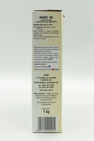Mocznik nawóz azotowy uniwersalny – 1 kg Sumin