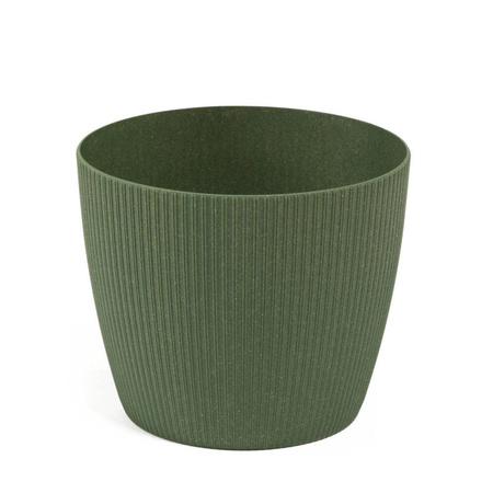 Osłonka Doniczka Ø260 mm Magnolia Eco Wood Jumper – Zielony Leśny – Lamela