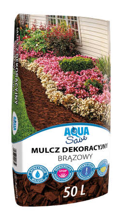 Mulcz Dekoracyjny Aqua Save – Brązowy – Paleta 48x50 l Agaris