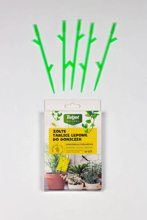 Żółte Tablice Lepowe Na Szkodniki Roślin Domowych – 10 szt. Target