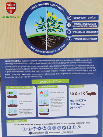Nawóz uniwersalny 2w1 z ukorzeniaczem – 1,5 kg Protect Garden