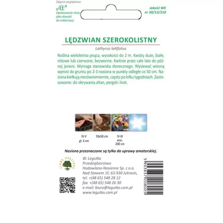 Lędźwian Szerokolistny – Mieszanka Różowa – 2 g Legutko