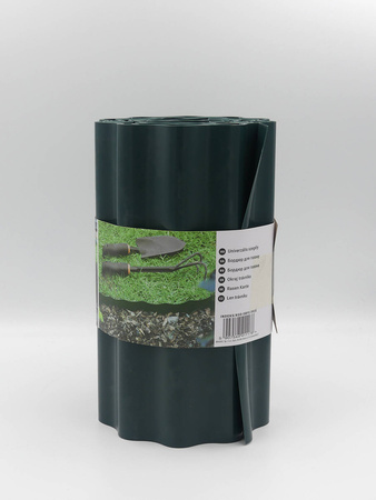 Obrzeże Trawnikowe Faliste ZIELONE – 25 cm x 9 m Bradas