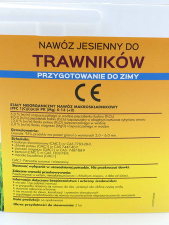 Nawóz jesienny do trawników przygotowujący do zimy – 8 kg Target