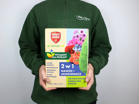 Nawóz uniwersalny 2w1 z ukorzeniaczem – 1,5 kg Protect Garden