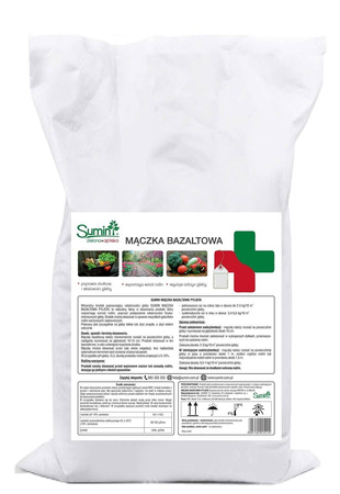 Mączka bazaltowa – nawóz mineralny – na szkodniki roślin – 10 kg Sumin