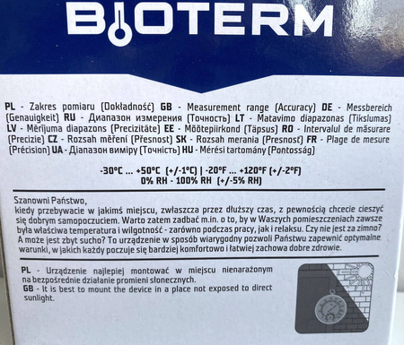 Higrometr z Termometrem – Bimetaliczny – Browin