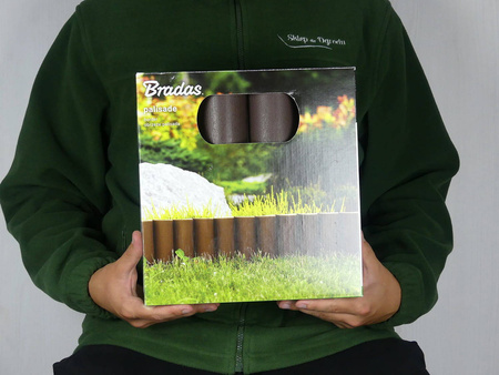 Obrzeże Palisada GRAFITOWE – 2,5 m Bradas