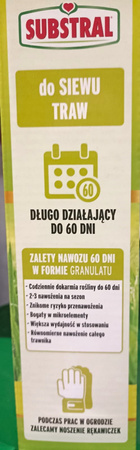 Nawóz do siewu trawy (do zakładania trawnika) – 60 Dni – 1 kg Substral
