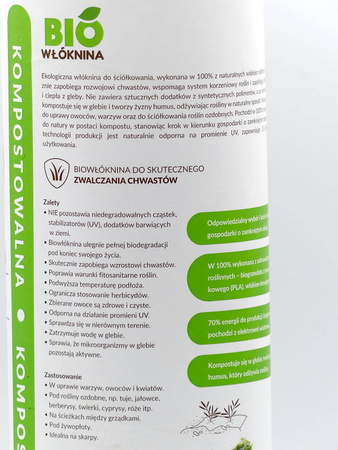 BioWłóknina Ściółkująca – 1,60 x 3 m Agrimpex