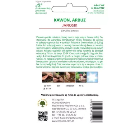 Arbuz Kawon 'Janosik' – 0,75 g Legutko