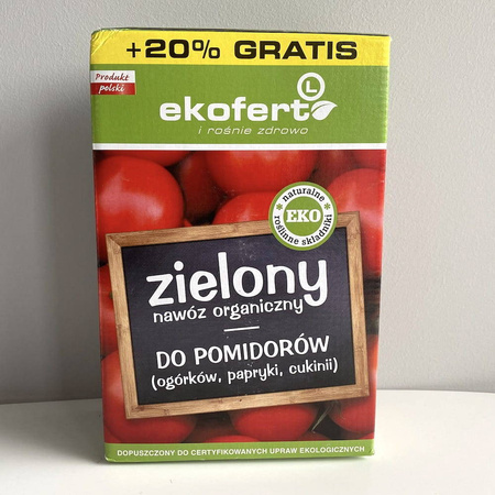 Zielony nawóz organiczny – do pomidorów, ogórków, papryki i cukinii – 1,2 kg Ekofert L