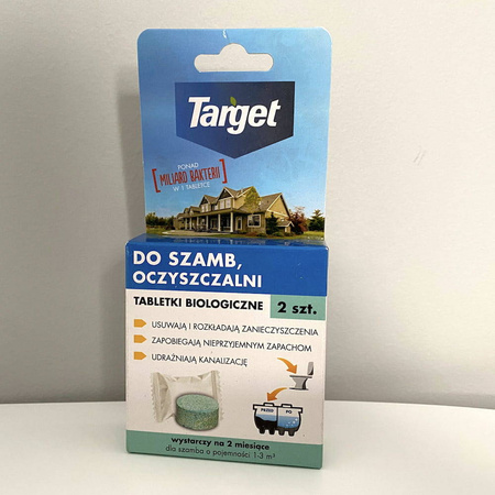 Tabletki Biologiczne Do Szamba i Oczyszczalni – 2 szt. Target