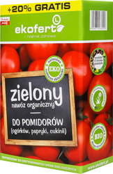 Zielony nawóz organiczny – do pomidorów, ogórków, papryki i cukinii – 1,2 kg Ekofert L