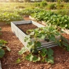Warzywniak – podwyższona grządka – ocynk – Vegano - 150 x 75 x 30 cm