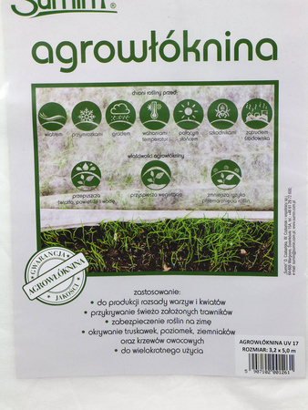 Agrowłóknina Biała – 3,2x5 m Sumin
