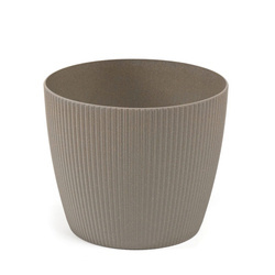 Osłonka Doniczka Ø140 mm Magnolia Eco Wood Jumper – Szara – Lamela