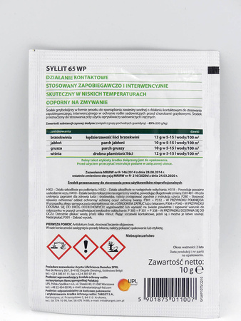 Syllit 65 WP – Na Choroby Drzew Owocowych – 10 g Target