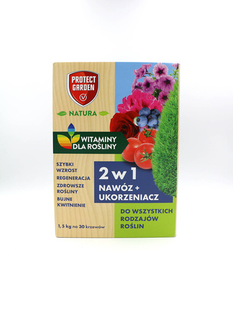 Nawóz uniwersalny 2w1 z ukorzeniaczem – 1,5 kg Protect Garden