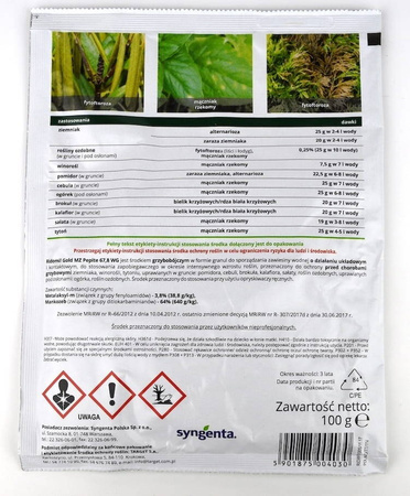 Ridomil Gold MZ Pepite 67,8 WG – Zwalcza Choroby Winorośli – 100 g Target