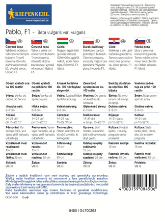 Burak Ćwikłowy 'Pablo' F1 – Kiepenkerl