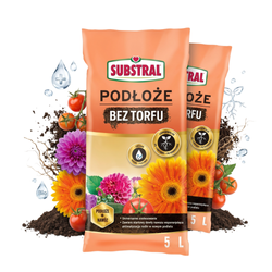 Podłoże bez torfu – ziemia uniwersalna – 5 l Substral (Zestaw 2 szt.)