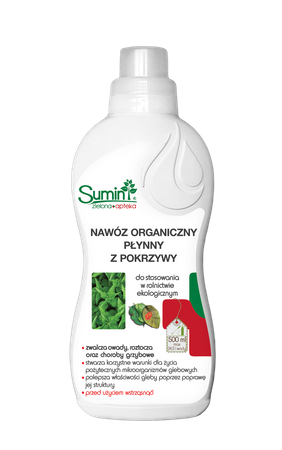 Nawóz organiczny z pokrzywy płynny – zwalcza szkodniki – 500 ml Sumin