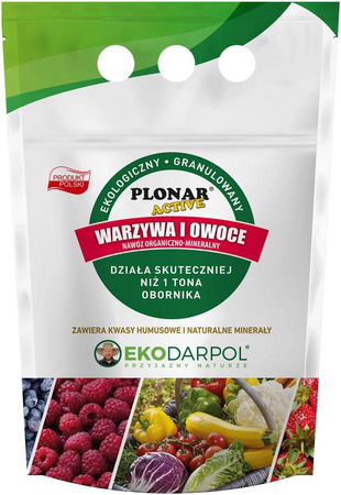 Nawóz Plonar Active Do Warzyw i Owoców – Zastępuje Obornik – 1 kg Ekodarpol