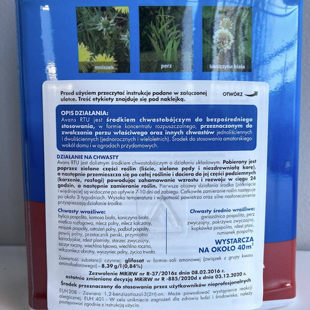 Avans RTU Spray – Środek Chwastobójczy Totalny – 1 l Target