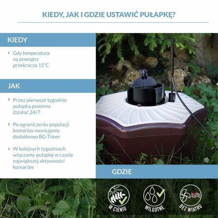 Pułapka Na Komary BG Mosquitarie + BG Booster CO2 – Biogents