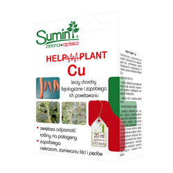 Help Plant CU - Zwiększa Odporność Roślin Na Patogeny, Zapobiega: Nekrozom, Zamieraniu Liści i Pędów 20 ml