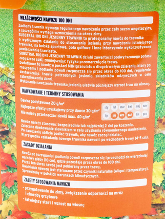 Nawóz jesienny do trawnika – 100 Dni – 5 kg Substral