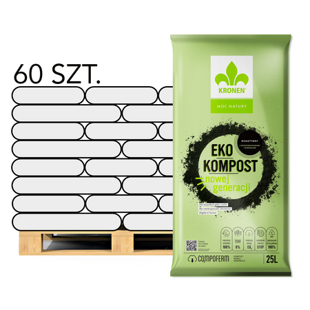 Kompost Eko – BIOAKTYWNY – Paleta 60x25 l Kronen
