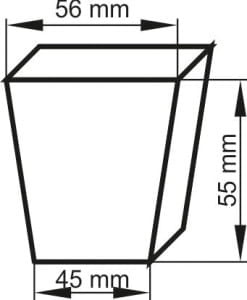 Miniszklarenka 56x56x55 mm / 14 komórek