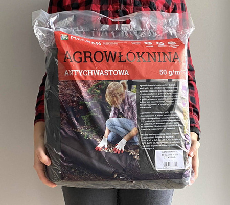 Agrowłóknina Antychwastowa 50g/m2 – Czarna – 1,6 x 10 m
