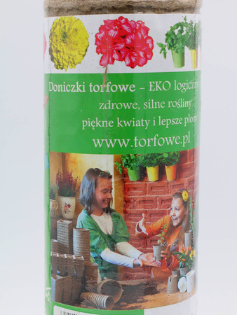Doniczki Torfowe Okrągłe Ø8 cm – 24 szt.