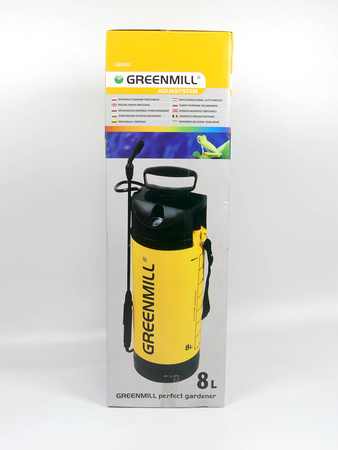Opryskiwacz Ciśnieniowy z Manometrem – Z Akcesoriami – 8 l Greenmill