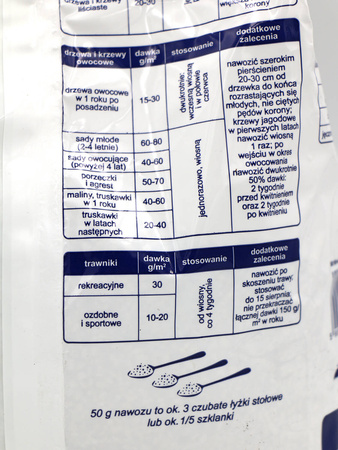 Nawóz uniwersalny granulowany – 3 kg Azofoska