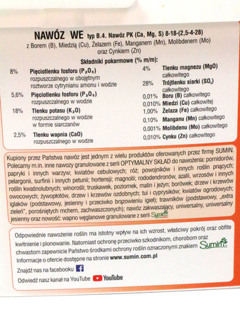 Nawóz jesienny do trawników – bez azotu – 10 kg Sumin