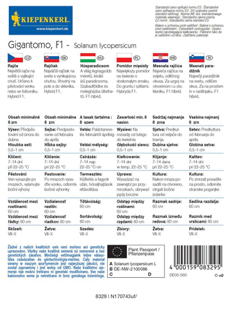 Pomidor Mięsisty ‘Gigantomo’ F1 – Mięsisty – Kiepenkerl