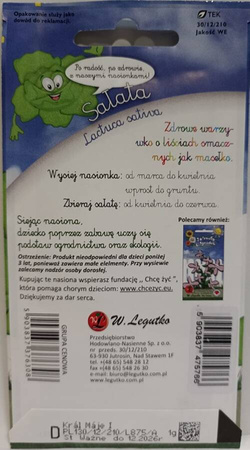 Sałata Masłowa Królowa Majowych – 1 g Legutko
