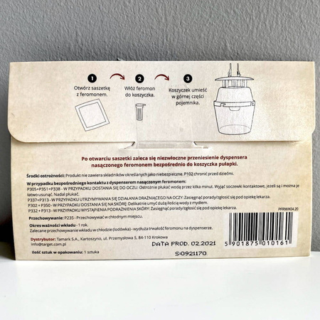 Wkład Feromonowy Do Pułapki Na Ćmę Bukszpanową